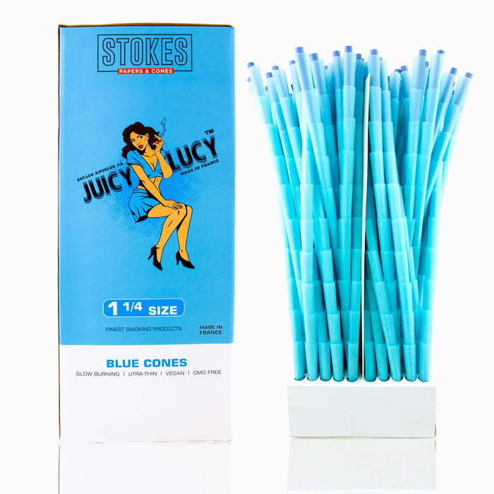 Juicy Lucy Bulk 1 1/4 Blue Cones (1000per box)