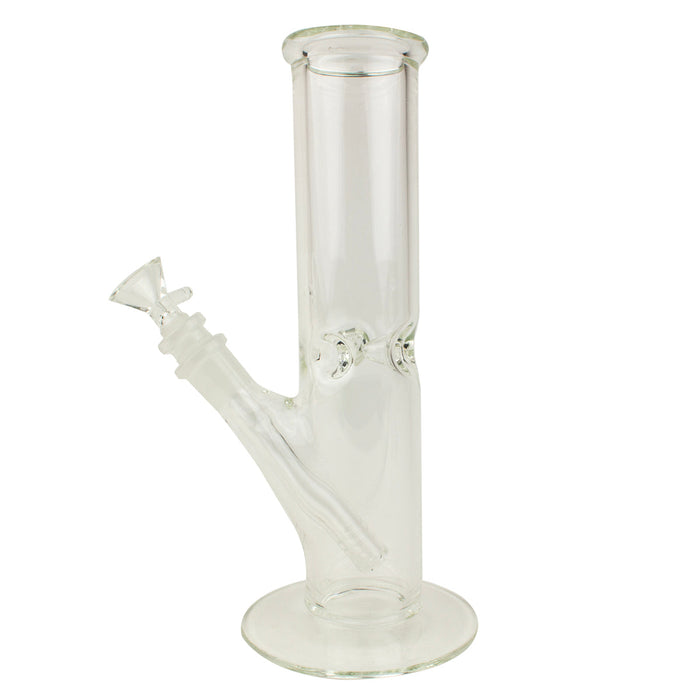 10" Clear Straight Tube Ice Catcher - Glass Water Pipe
