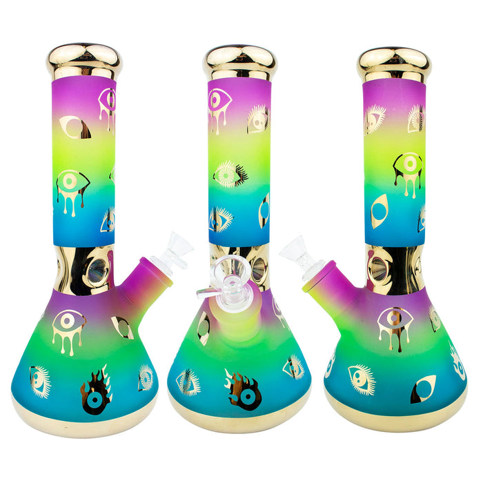 10" Third Eye Colorful Beaker Glass Water Pipe