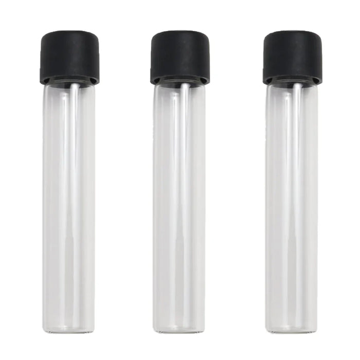 120x22 Glass Tube With CR Black Cap
