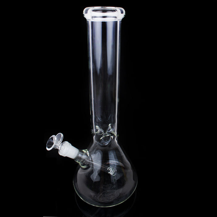 14"  Clear Beaker Ice Catcher Glass Water Pipe