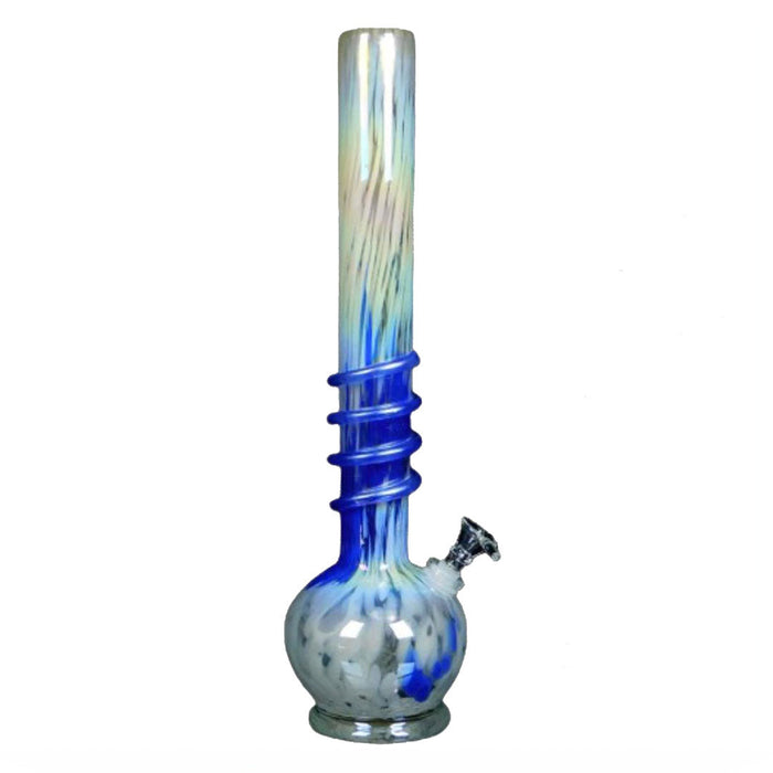 15" Twisted Soft glass Water Pipe - Assorted Colors