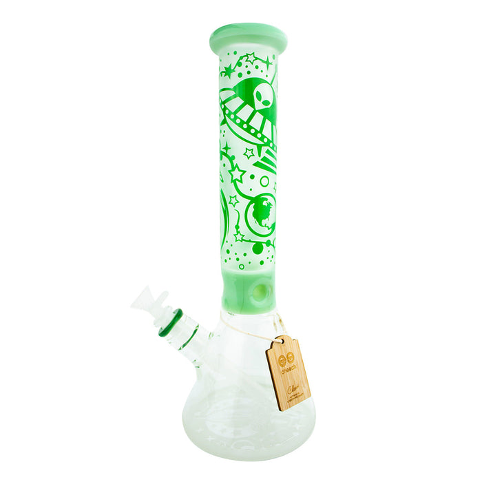 16" CHEECH  Frosted Space Beaker Glass Water Pipe 'CH-165'