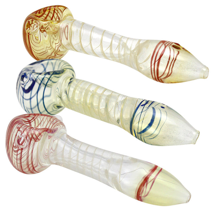 3.5" Spiral Glass Hand Pipe