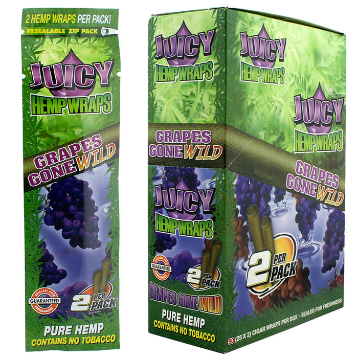 Juicy Hemp Wrap Grapes Gone Wild Flavor
