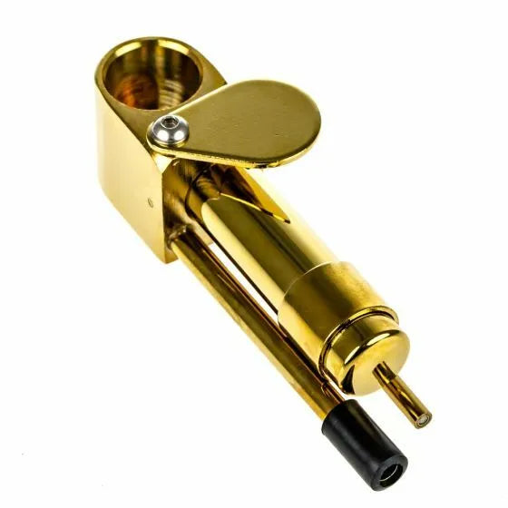 3.5" Golden Brass Proto Hand Pipe