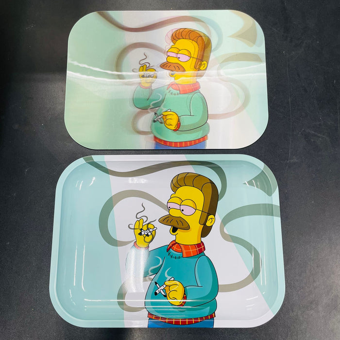 3D Large Metal Tray - Flanders Smoking