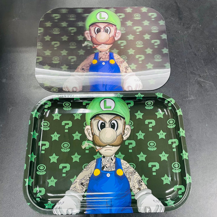 3D Large Metal Tray - Luigi