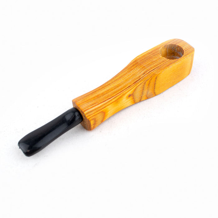 4.5" Colored Wooden Hand Pipe