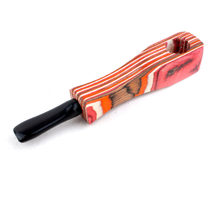 4.5" Colored Wooden Hand Pipe