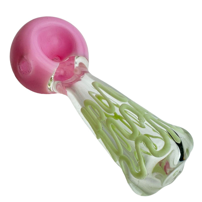 4.5" Wig Wag Slime Glass Hand Pipe - Assorted Colors
