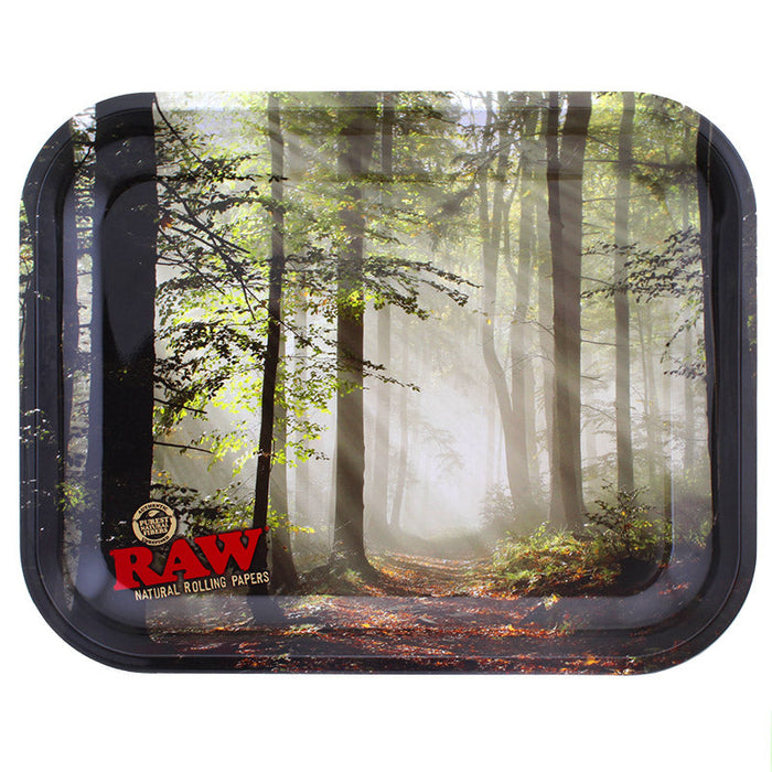 14″ x 11″ Raw Forest Large Metal Rolling Tray