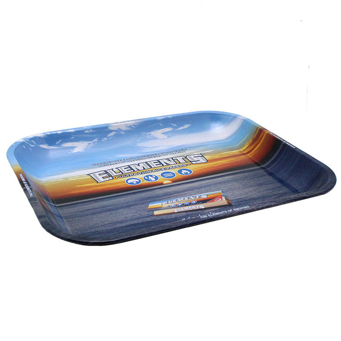 Elements Large Metal Rolling Tray "14" x 11" x 1.25"