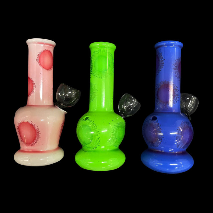 5" Spotted Color Beaker Glass Water Pipe - Assorted colors