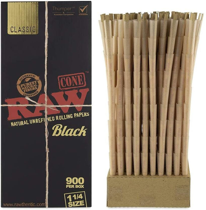 RAW Black Cone Classic 1 1/4 900ct./Display