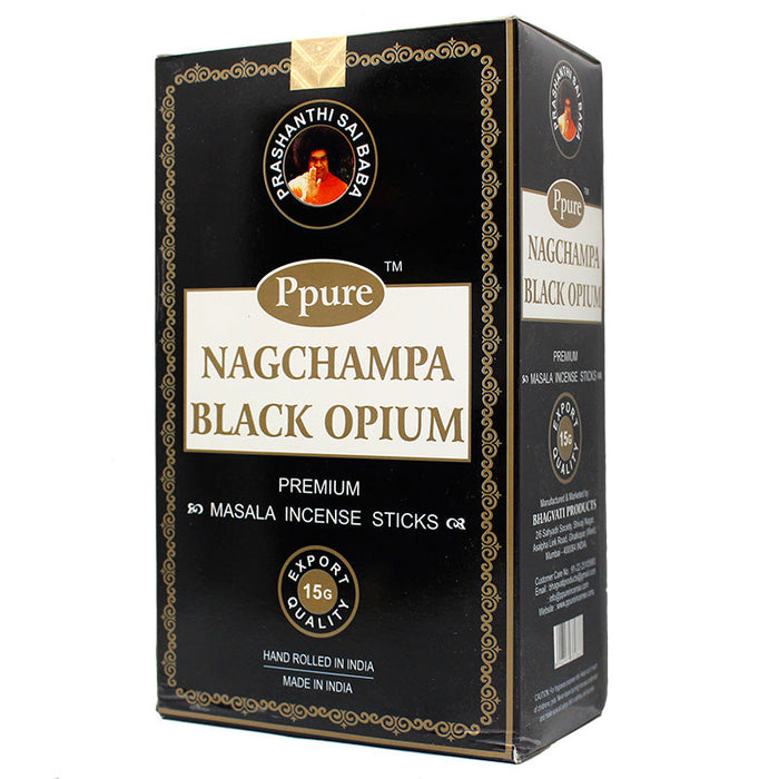Ppure NagChampa Black Opium 15g Incense