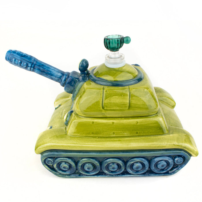 Tank 6"x10" Novelty Ceramic Water Pipe
