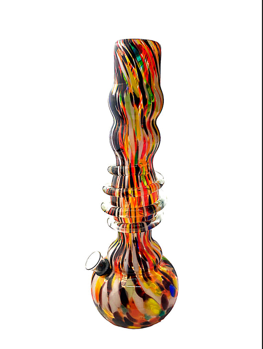 12" Swirl Design Glass Water Pipe
