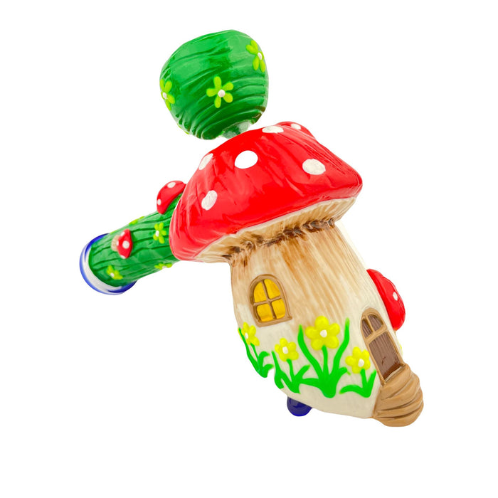 7" 3D Mushroom House Bubbler Hammer