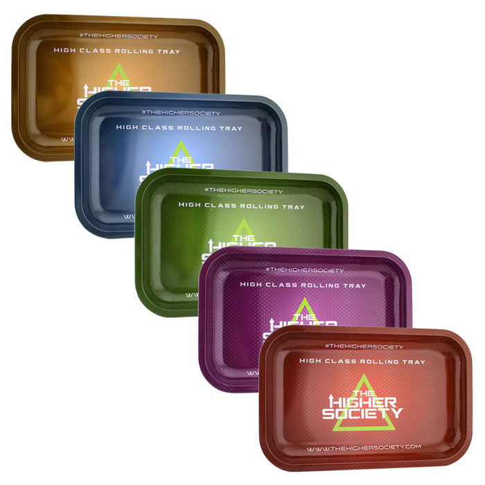 Medium Metal Rolling Tray by The Higher Society - Assorted Colors