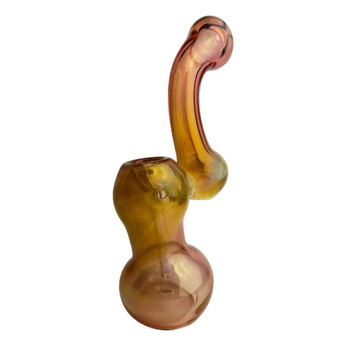 8" Fumed Bubbler Glass Hand Pipe - Assorted colors
