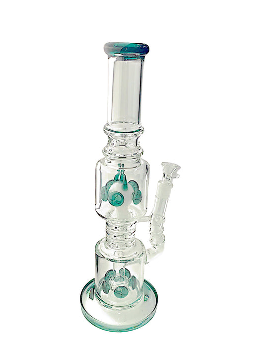 16.5 " Ice Catcher Chamber With Percolator Glass Water Pipe