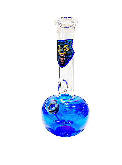 8" Colored Base  Water Pipe - Assorted Stickers