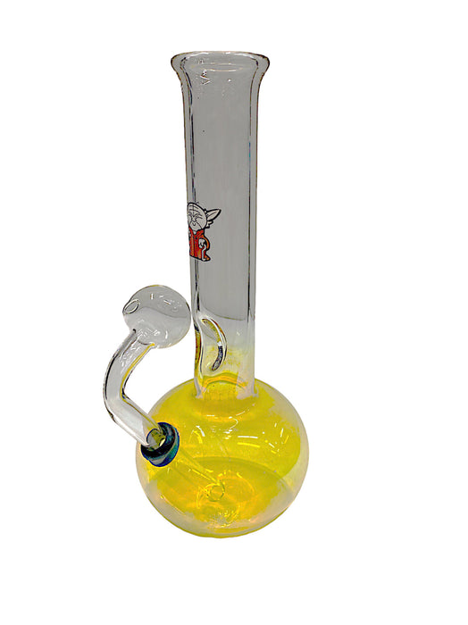 8" Colored Base OB Water Pipe - Assorted Stickers