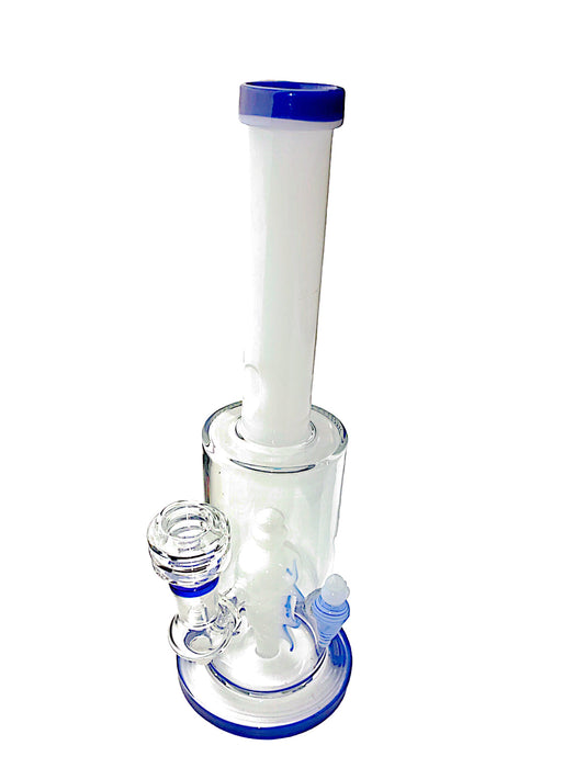 12" Sea Shell Straight with Base Glass Water Pipe