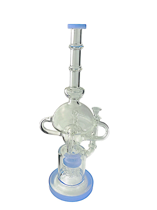 17" Ice Catcher With Percolator Herbal Refinery Glass Water Pipe