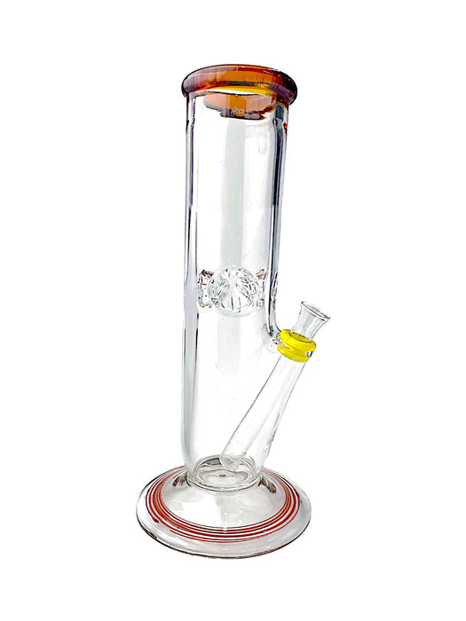 9" Swirl base Straight Glass on Glass Water Pipe