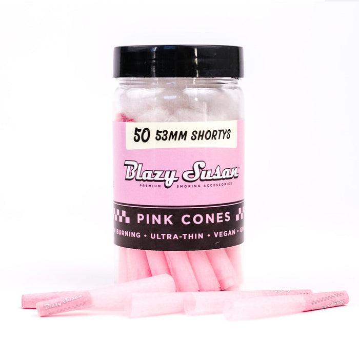 Blazy Susan Shorty Pink Cones – 53mm  (50 Count)