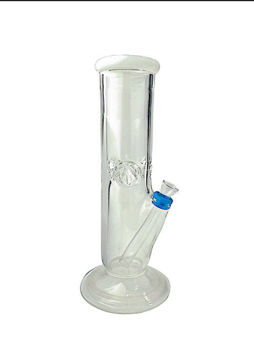 9" Swirl base Straight Glass on Glass Water Pipe