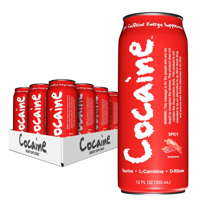 Cocaine Energy Supplement | Sugar-Free 12fl oz (12pc Case)