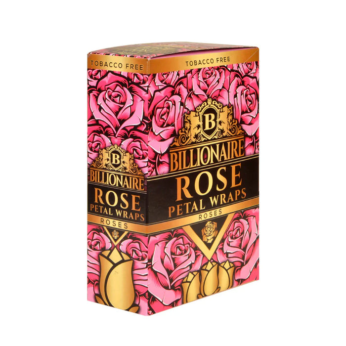 Billionaire Hemp Wraps - Rose Pedal (2 wraps per pack/ 25 pack Display)