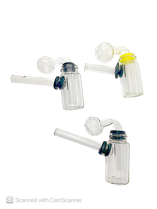 Clear 3 Pc Oil Burner Water Pipe