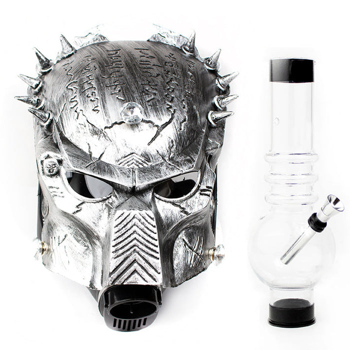 Predator Gas Mask with Acrylic Water Pipe