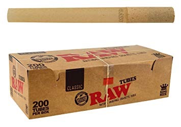 RAW King Size Cigarette Tubes Display Case (200ct.)