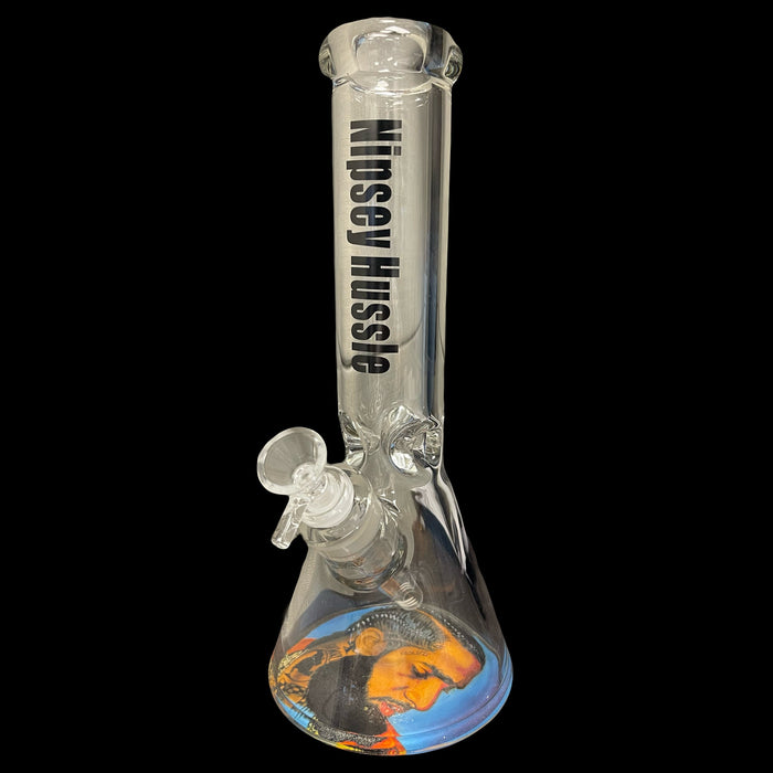 12" Nipsey Hussle Beaker Glass Water Pipe