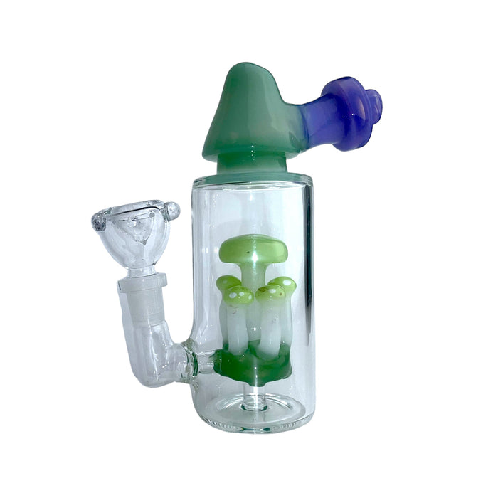 7" Mushroom Glass Water Pipe