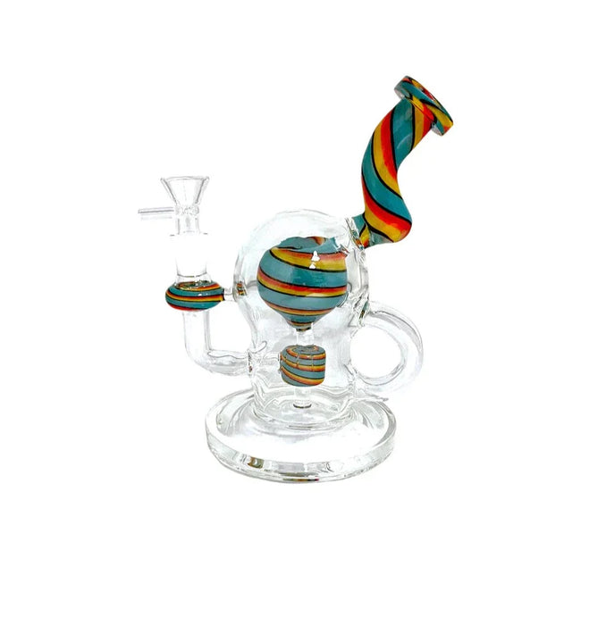 7" Swirl Colors Ball Water Pipe (RC-32)