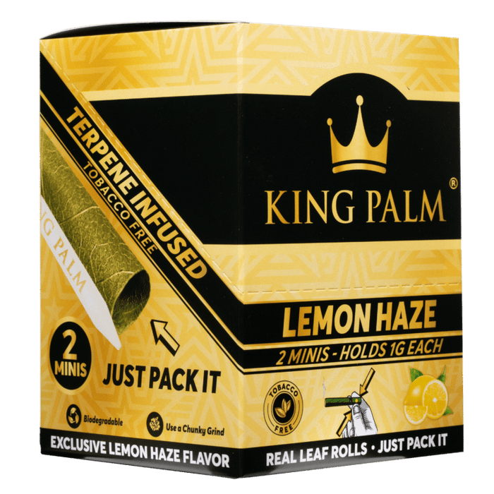 King Palm  - Lemon Haze - 2 Minis - 1g - 20pk Display
