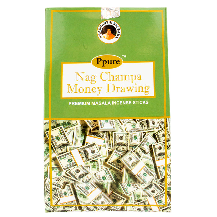 Ppure Nag Champa Money Drawing "Atrae Dinero" 15g Incense