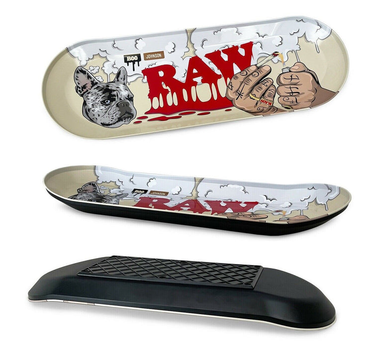 Raw Authentic x Boo Johnson Skate Deck Tray Large Rolling Tray