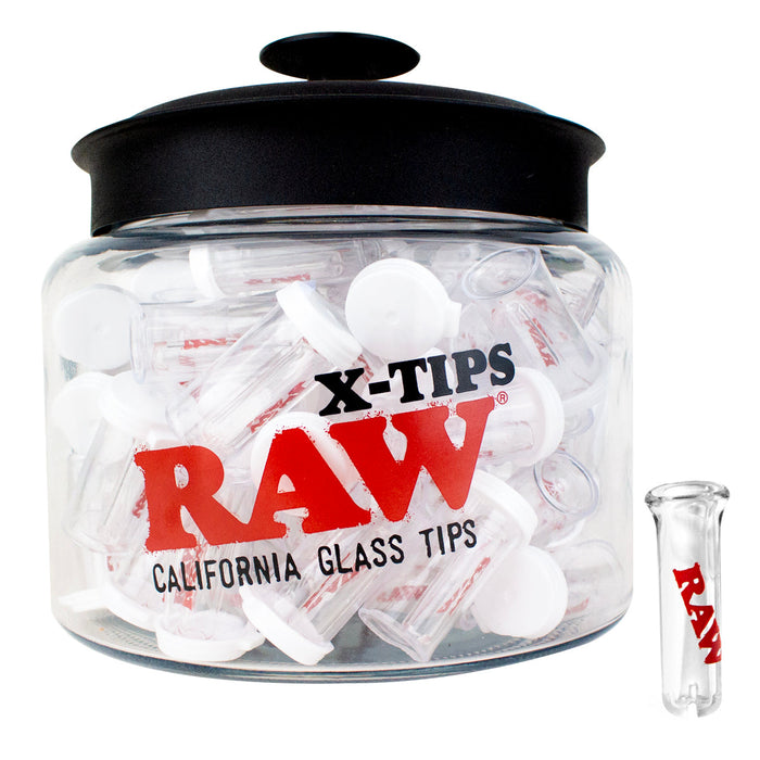 Raw Glass X-Tips Jar (75ct)