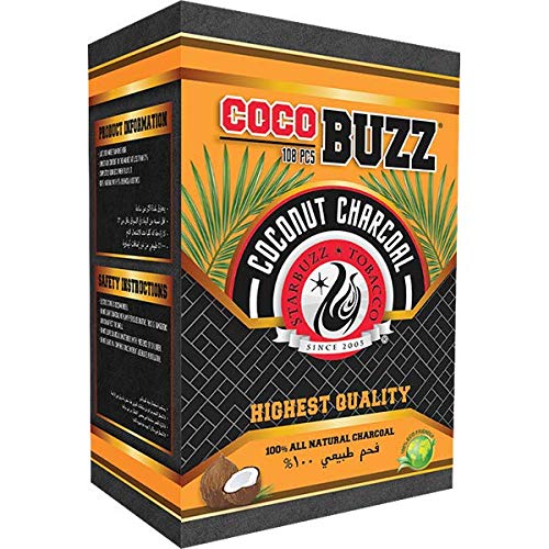 Starbuzz CocoBuzz Hookah Charcoal 108 Pcs