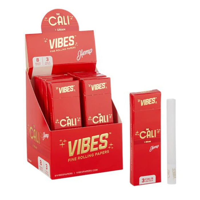 VIBES - The Cali 1 Gram Hemp Paper (3 per pack / 8 per Display)