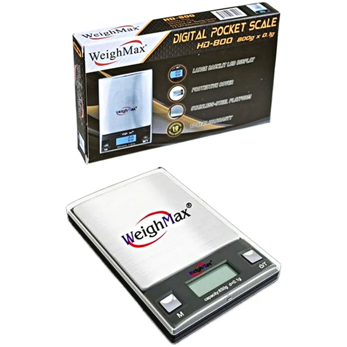 WeighMax Digital Pocket Scale HD-800 (800gx0.1g)