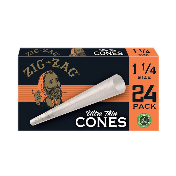 Zig Zag 1 1/4 Ultra Thin Cones 24 Pack