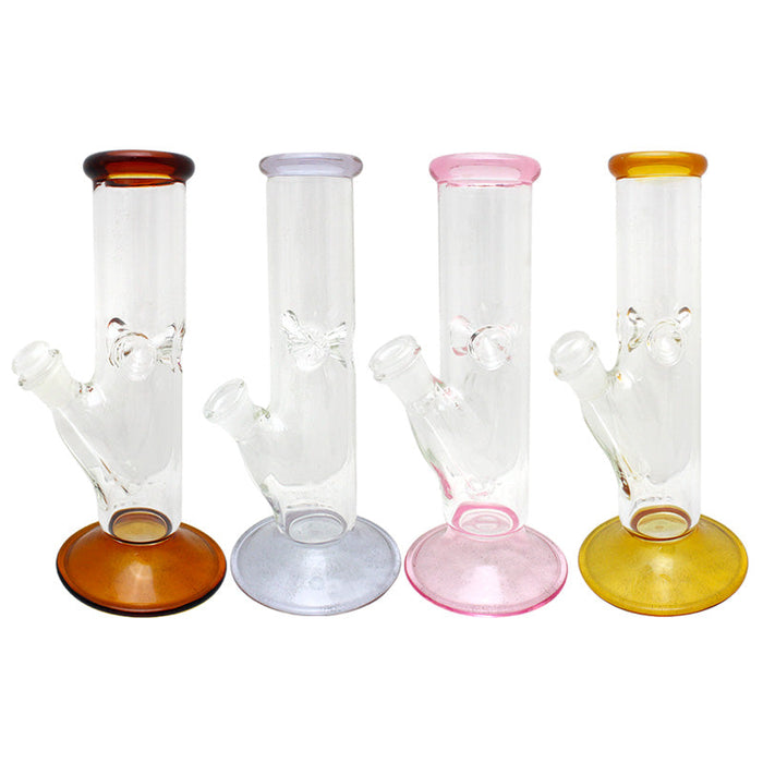 9" Straight Glass on Glass Water Pipe